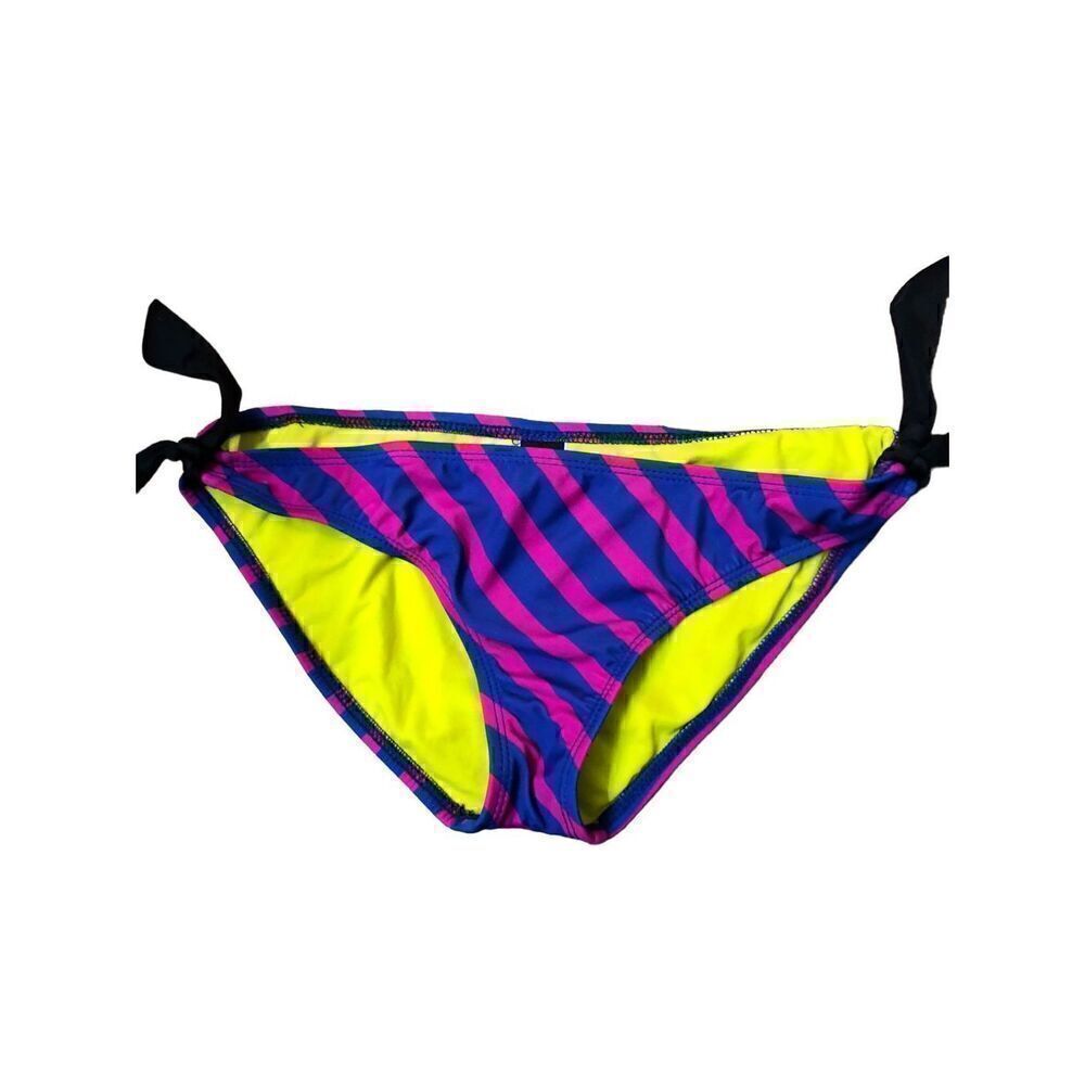 Hurley cheeky hipster blue and hot pink bikini bottoms size M